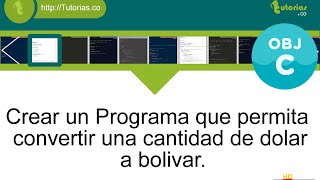 POO + operadores + Objective C (conversion dolar a bolivar)