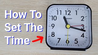 Peakeep Analog Alarm Clock – How To Set The Time