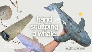 Handbuilding A Whale Sculpture ~ the full process from start to finish