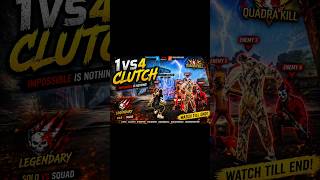 👉 “1vs4 Situation… But I Didn’t Die 😤 Quadra Kill Clutch!” #freefire #1v4clutch #quadraKill
