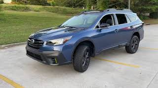 2021 Subaru Outback Onyx XT lift, wheel spacers, muffler delete mods