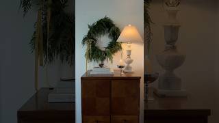 Decorate My Credenza With Me For The Holidays,Quick And Stylish