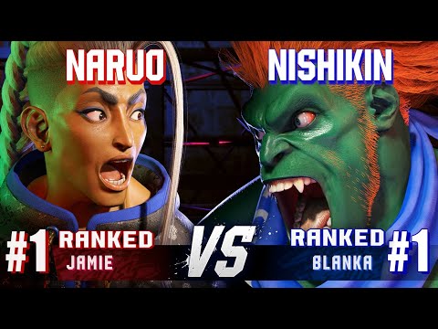 SF6 ▰ NARUO (#1 Ranked Jamie) vs NISHIKIN (#1 Ranked Blanka) ▰ High Level Gameplay