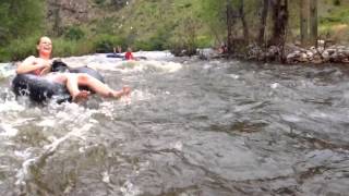 Tubing adventures on the Poudre River in Colorado!