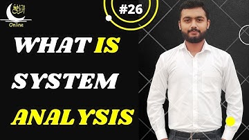 What is system analysis in SDLC Computer Science urdu/hindi