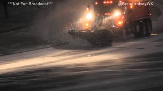 New Year's Day Blowing Snow in Wichita, Kansas