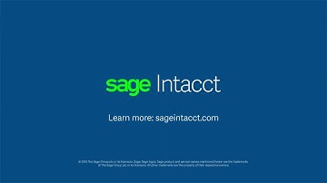 Sage Intacct: Real Time Dashboard Visibility