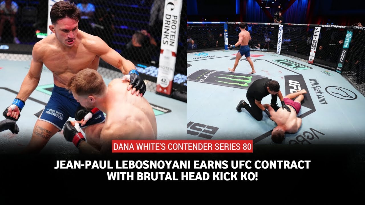 DWCS 80 results: Jean-Paul Lebosnoyani nails Jack Congdan with insane knockout punch