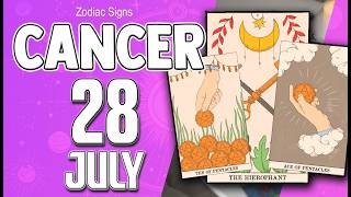 🤩 𝐀 𝐏𝐑𝐄𝐓𝐓𝐘 𝐆𝐎𝐎𝐃 𝐃𝐀𝐘 😁 cancer ♋ HOROSCOPE FOR TODAY JULY 28 2026🔮 HOROSCOPE DAILY #CANCER