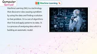 Machine Learning 𝐂𝐡 02 Computer Genius 𝐂𝐥𝐚𝐬𝐬 8