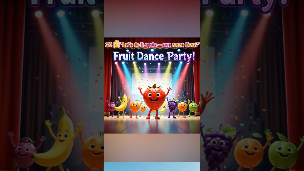 Fruit Dance Party! 🍎🍌🍇 | Fun Kids Song & Dance for Children