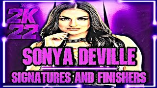 WWE 2K22 - Sonya Deville Signatures and Finishers