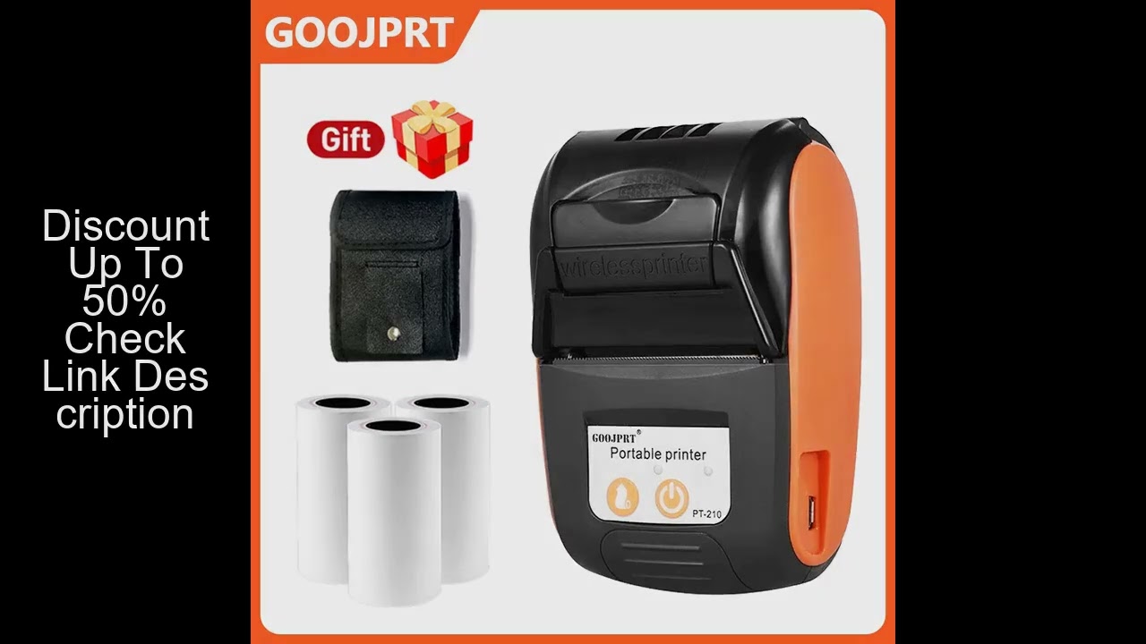 Mini Portable Thermal Receipt POS Printer Wireless Bluetooth 58mm Ticket Bill IOS Android PC Invoice