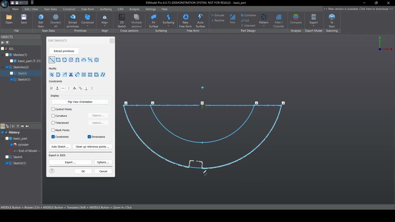EXModel Tutorial | How to Use Project Sketch to Stack Multiple 2D