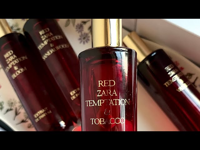 red zara temptation and tobacco First Impressions of the Red Zara Temptation Extrait de Parfum Collection