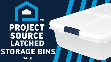 Project Source 8.5 Gal (34 Qt) Latched Storage Bin - Product Video