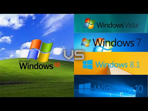 Windows XP vs Vista, 7, 8.1 and 10 - YouTube