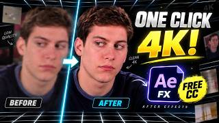 How to Get 4K Quality in After Effects in ONE CLICK 🔥 | FREE 4K CC Preset | After Effects