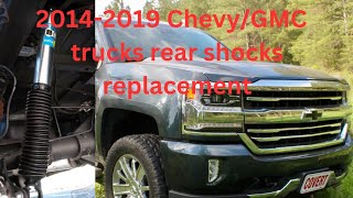 2014-2019 Chevy Silverado,GMC Sierra rear shock replacement