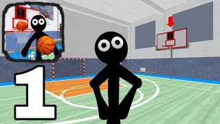 Stickman Teacher Basketball Basics Level 1 To Level 5 screenshot 3