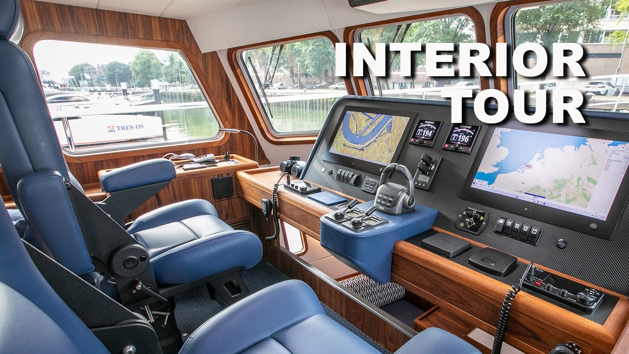 ⁣Sell Everything and Buy this Trawler: Part 1 Interior Tour