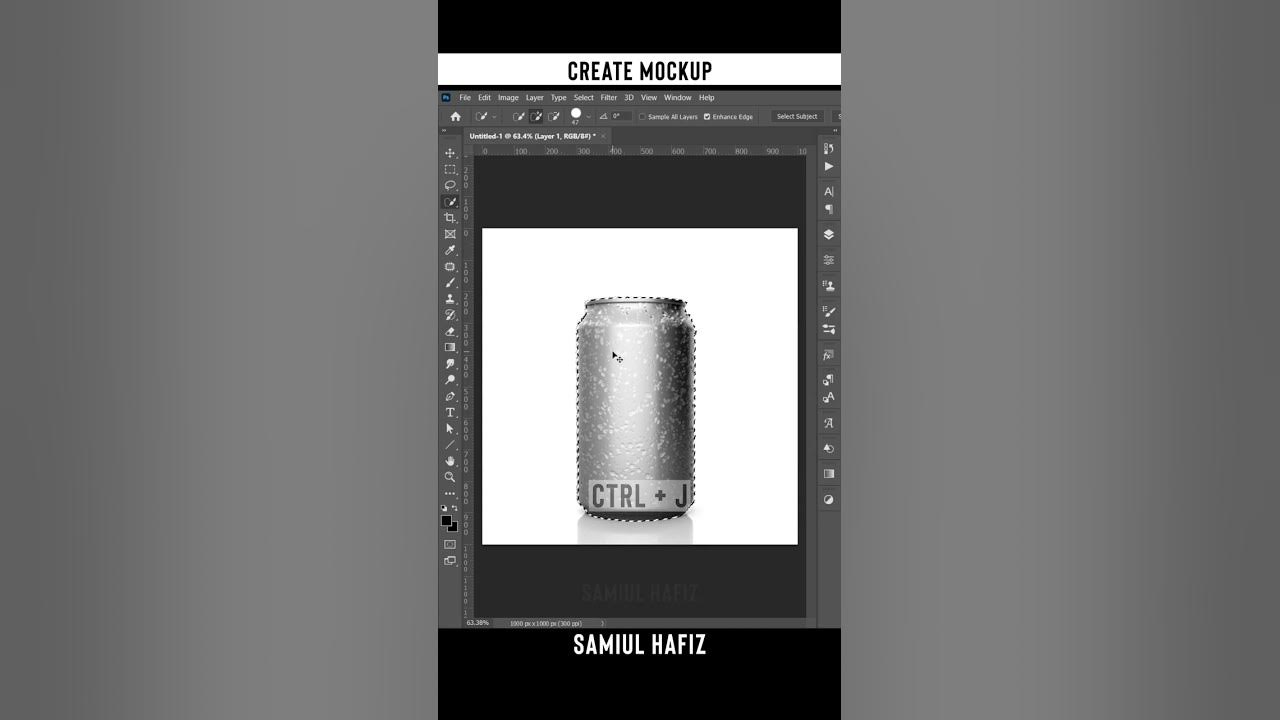 Create Beer Can Mockup - Photoshop Short Tutorial