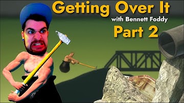 RED HOT RAGE!! | Getting Over it with Bennett Foddy Part 2 | Suddenly Sutton