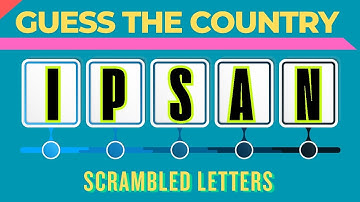 Guess the Country by its Scrambled Name | Easy, Medium, Hard | Country Quiz