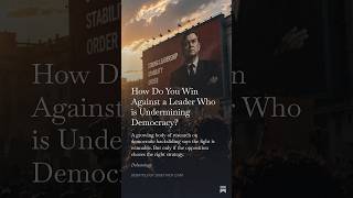 How Do You Win Against a Leader Who is Undermining Democracy