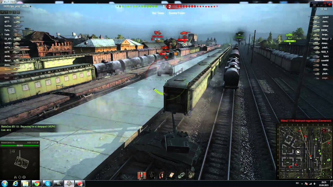 World of tanks AMX 13 57F replay