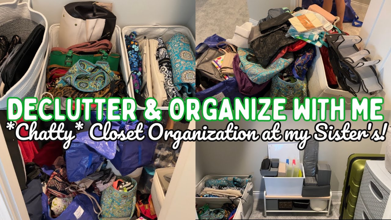 DECLUTTER AND ORGANIZE WITH ME | EXTREMELY MESSY CLOSET CLEAN OUT - YouTube
