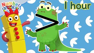 🔢Top Number Monsters and patterns!👾 | Dinosaur Day | Learn to Count | Numberblocks