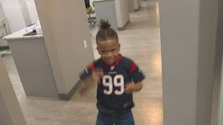 'That's what happens!' | J.J. Watt's biggest little fan goes viral