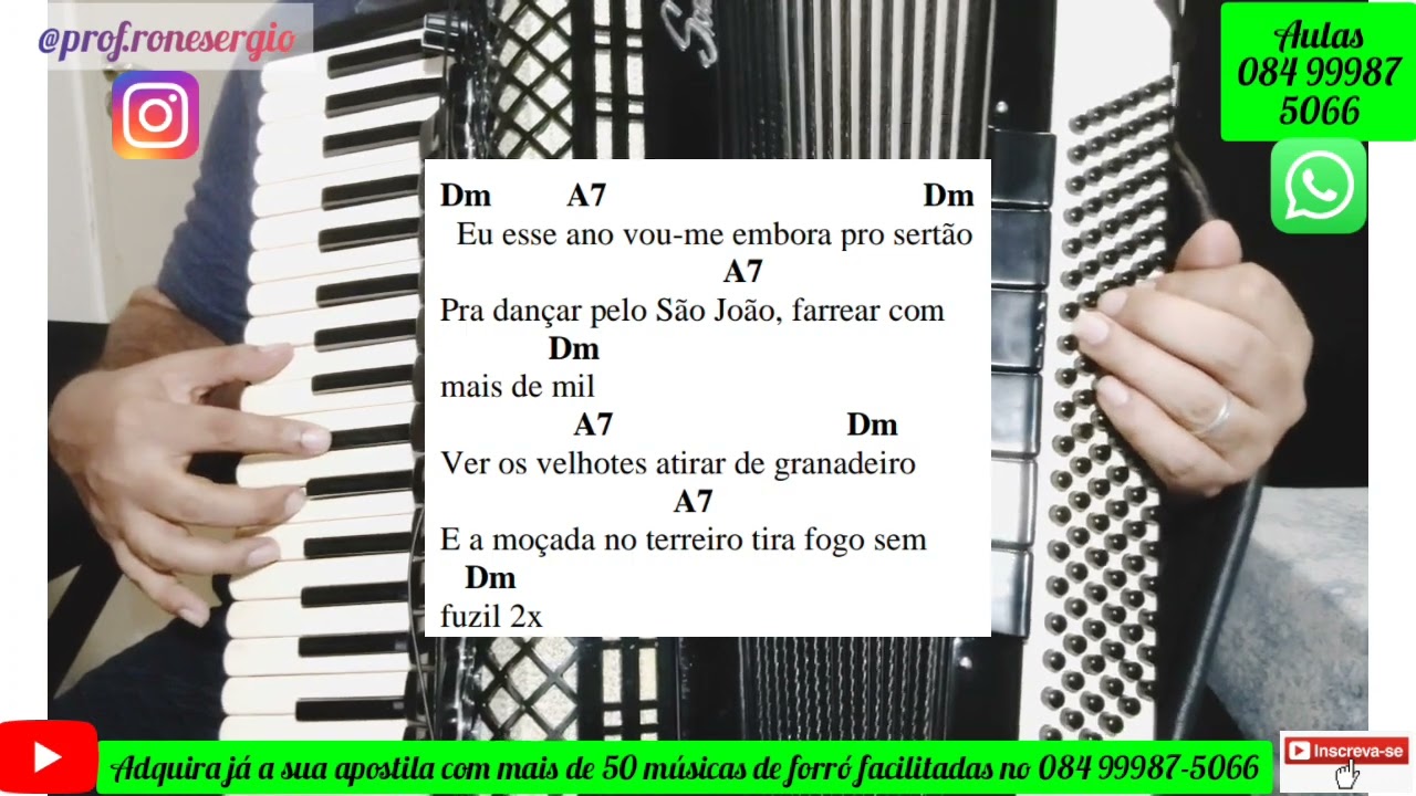 Como Tocar na Sanfona a Música 