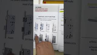 8 different function of mortise lock