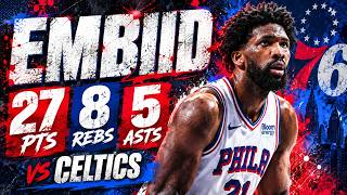 Full Joel Embiid 27 pts 8 rebs 5 asts vs Celtics 2026 Preseason Update