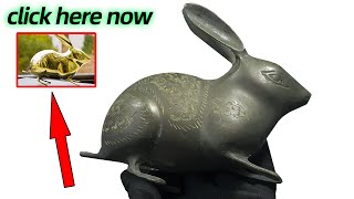 100 Years Old Brass Rabbit - Perfect Restoration