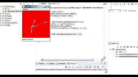 How To Paint On Java Applet