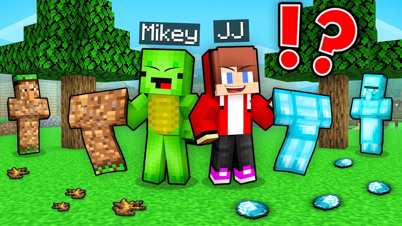 JJ and Mikey Steal Villagers Skins in Minecraft Maizen YouTube