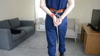 Handcuffed Behind Back With Handcuff Belt