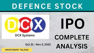 DCX Systems IPO - Defence Sector Company.  IPO and Business details in Tamil