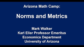 Lecture 18(A): Alternative Norms and Metrics