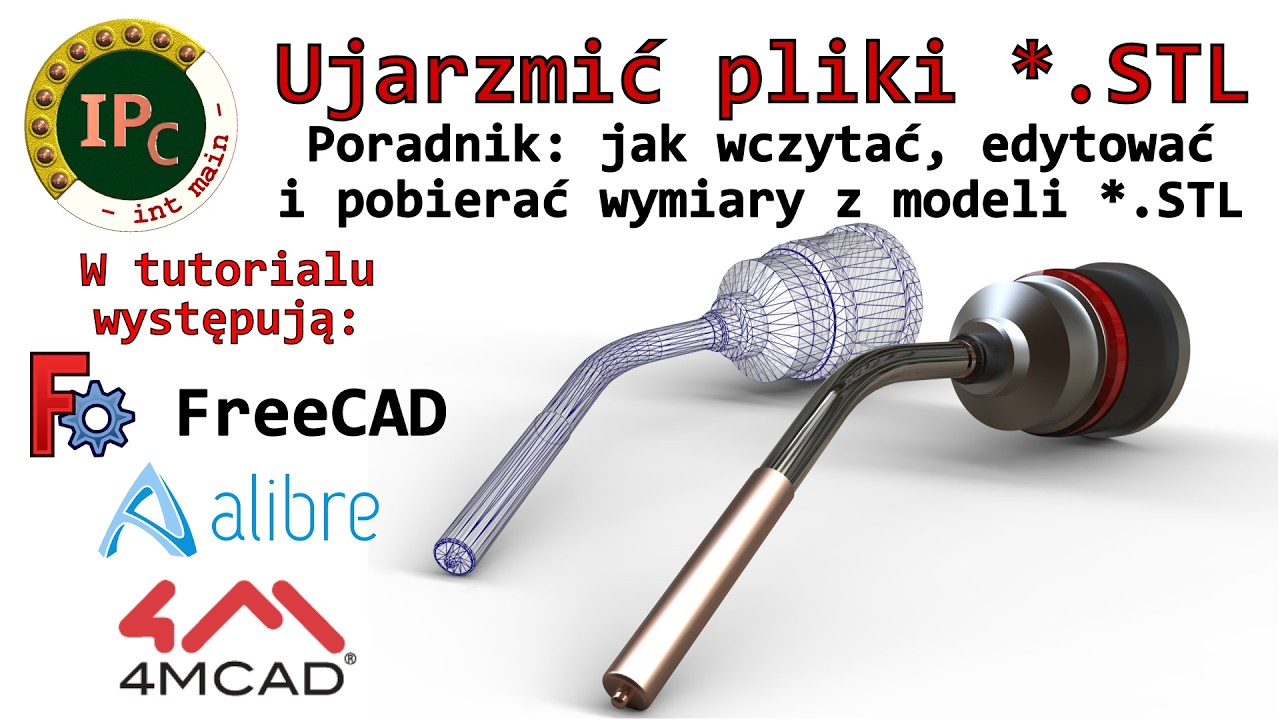 [412] Jak edytować, wymiarować i odtwarzać pliki STL (*.STL) w programie FreeCAD | poradnik | PL
