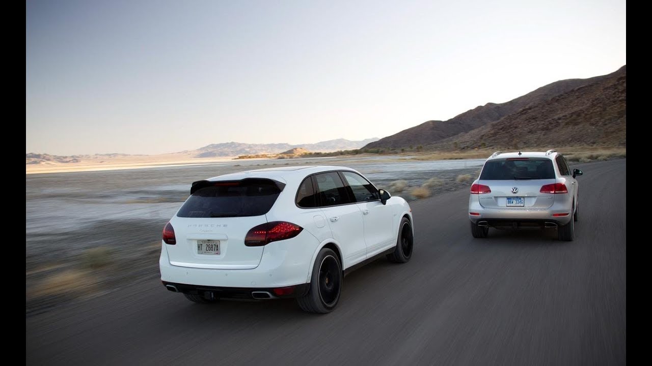 2015-porsche-cayenne-vs-2015-volkswagen-touareg-offroad-youtube