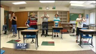 Robbinsdale School's Sonnesyn Elementary School Yoga class on Channel 5