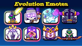 All Evolution Emotes | Clash Royale