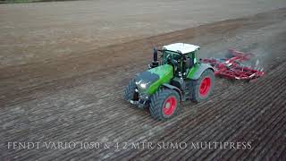 Fendt vario 1050 & Sumo Multipress Working Land