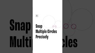 Illustrator Trick to Snap Between Multiple Circles  #adobeillustrator  #tutorial