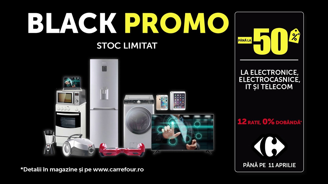 BLACK PROMO la electronice, electrocasnice, IT si telecom