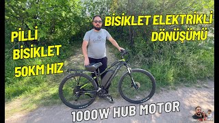 1000w Elektrikli Bisiklet Test Sürüş - Yeni 37cm Büyük Koltuk Sele